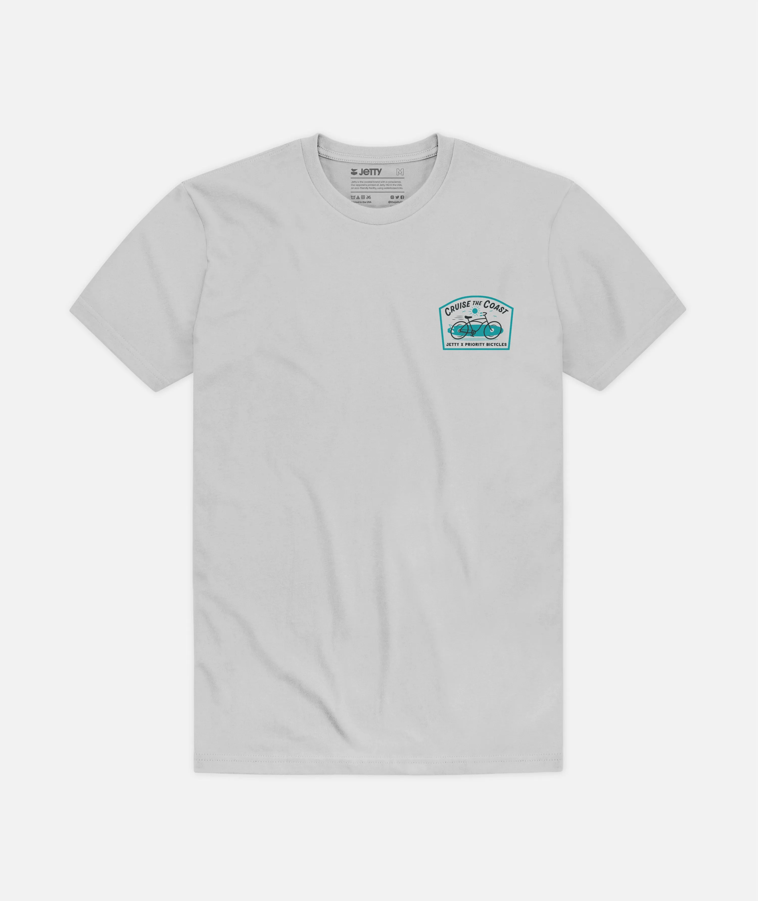 Cruise the Coast Tee - Silver