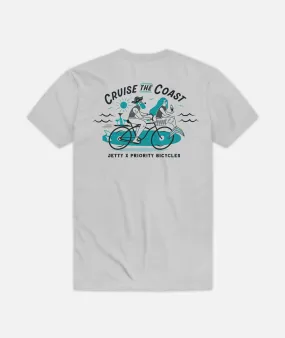 Cruise the Coast Tee - Silver