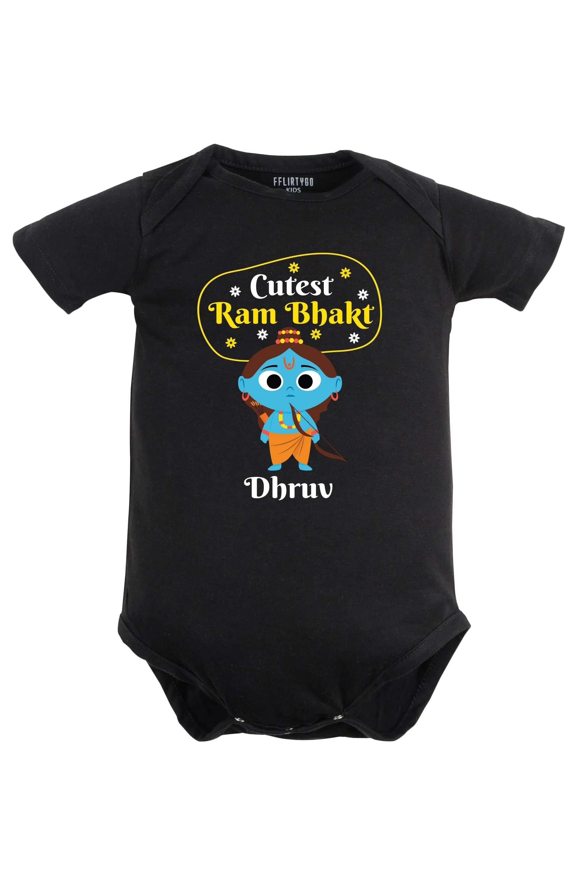 Cutest Ram Bhakt Baby Romper | Onesies w/ Custom Name