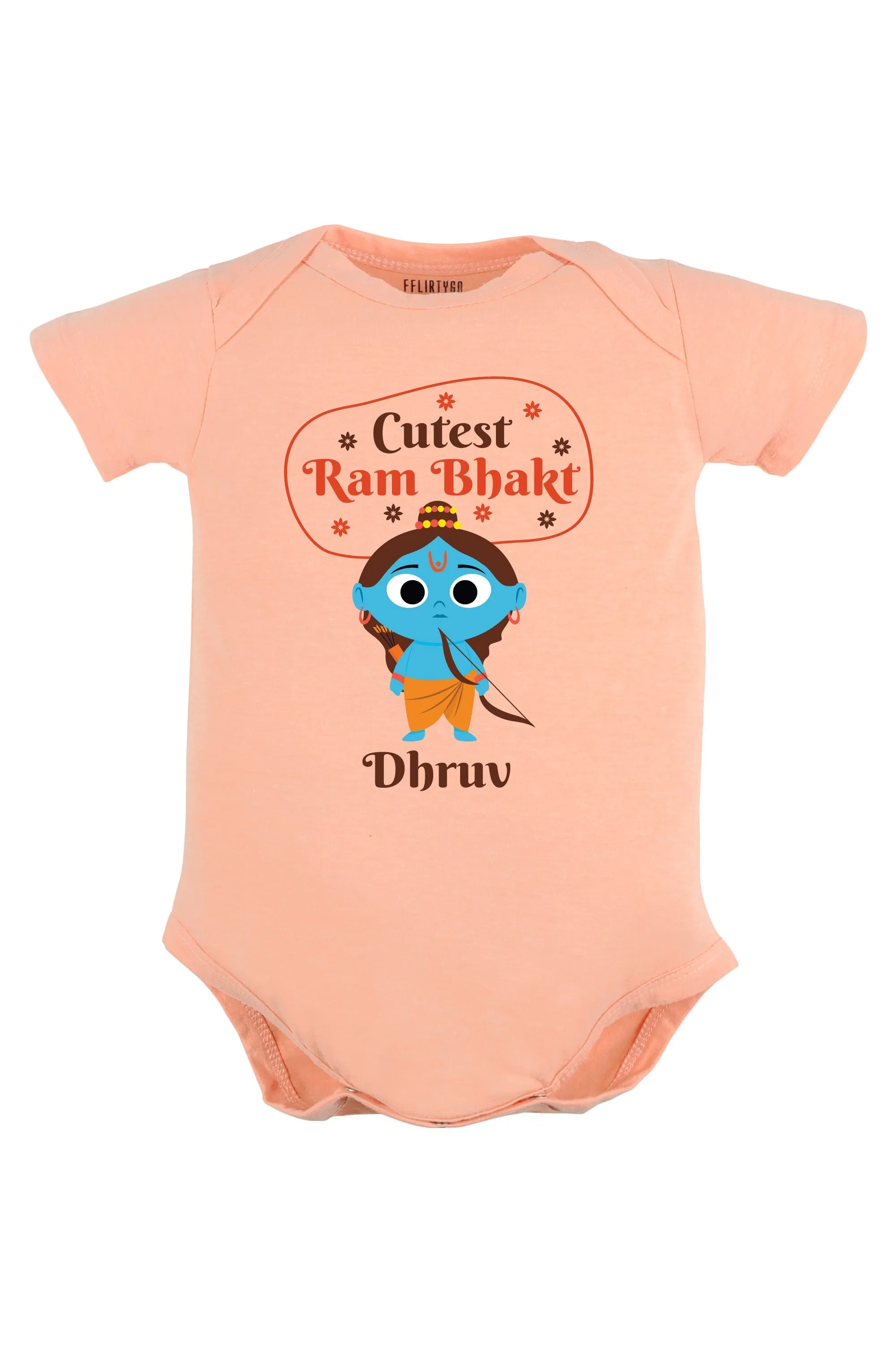 Cutest Ram Bhakt Baby Romper | Onesies w/ Custom Name