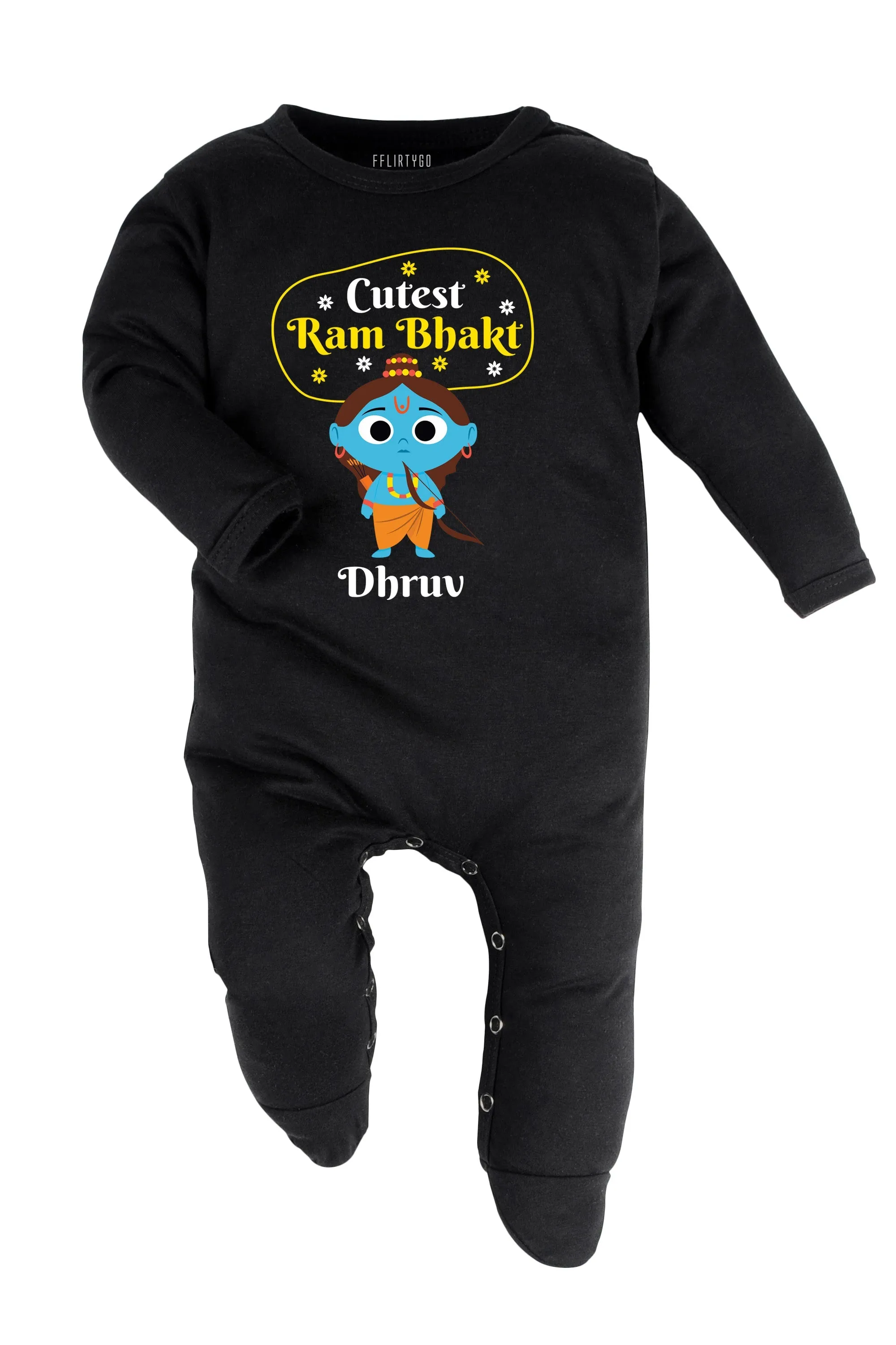 Cutest Ram Bhakt Baby Romper | Onesies w/ Custom Name