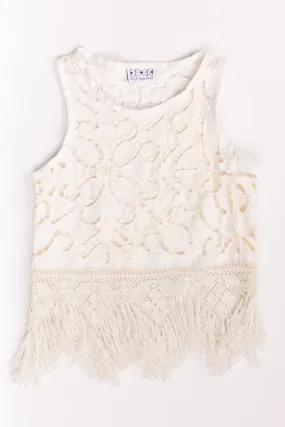 Cutwork Fringe Tank (S,M,L)