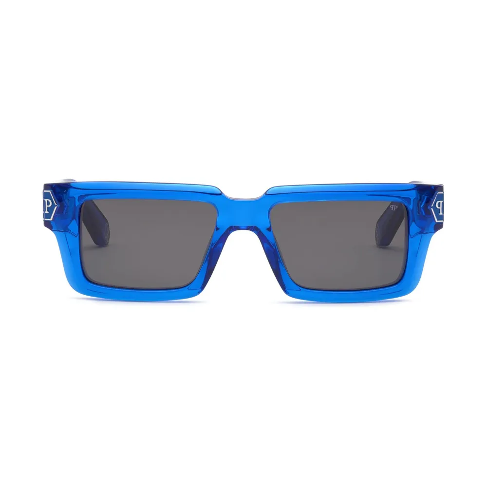 Dark Shapes Rectangle-Frame Sunglasses