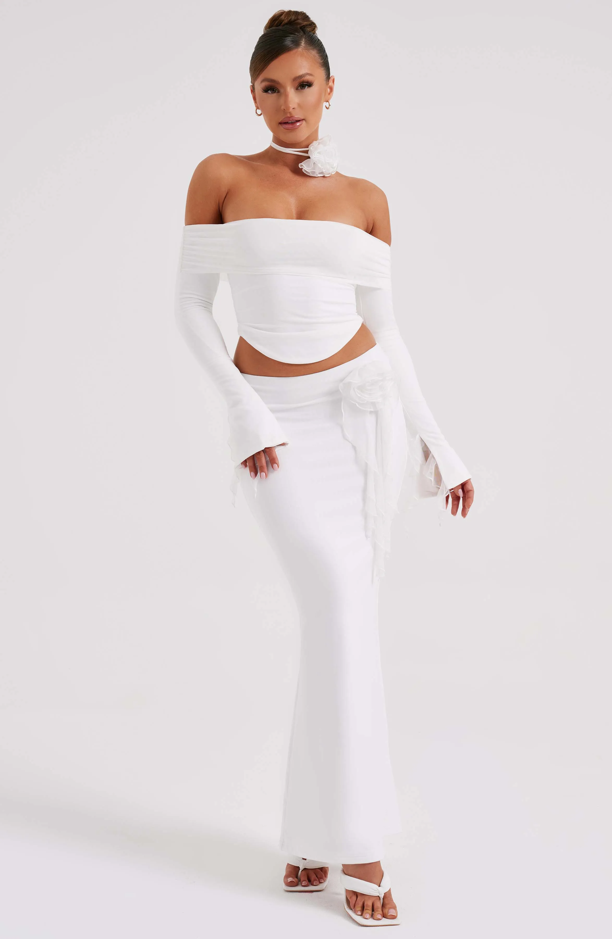 Deema Maxi Skirt - Ivory