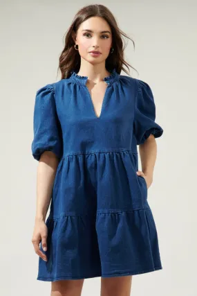 Denim Babydoll Dress