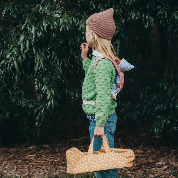 Dinkum Doll Carry Cot - Leaf