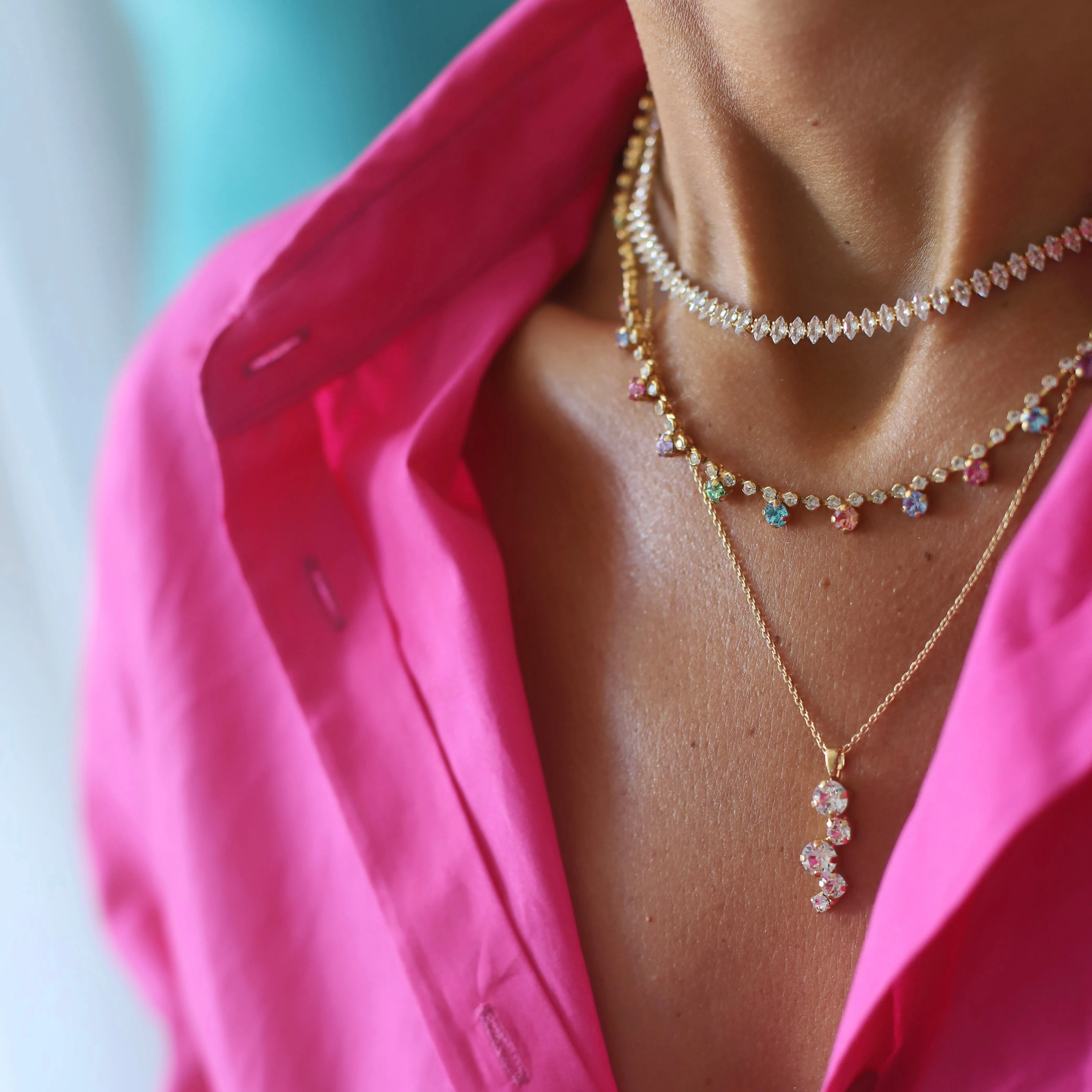 Elina Necklace / Crystal