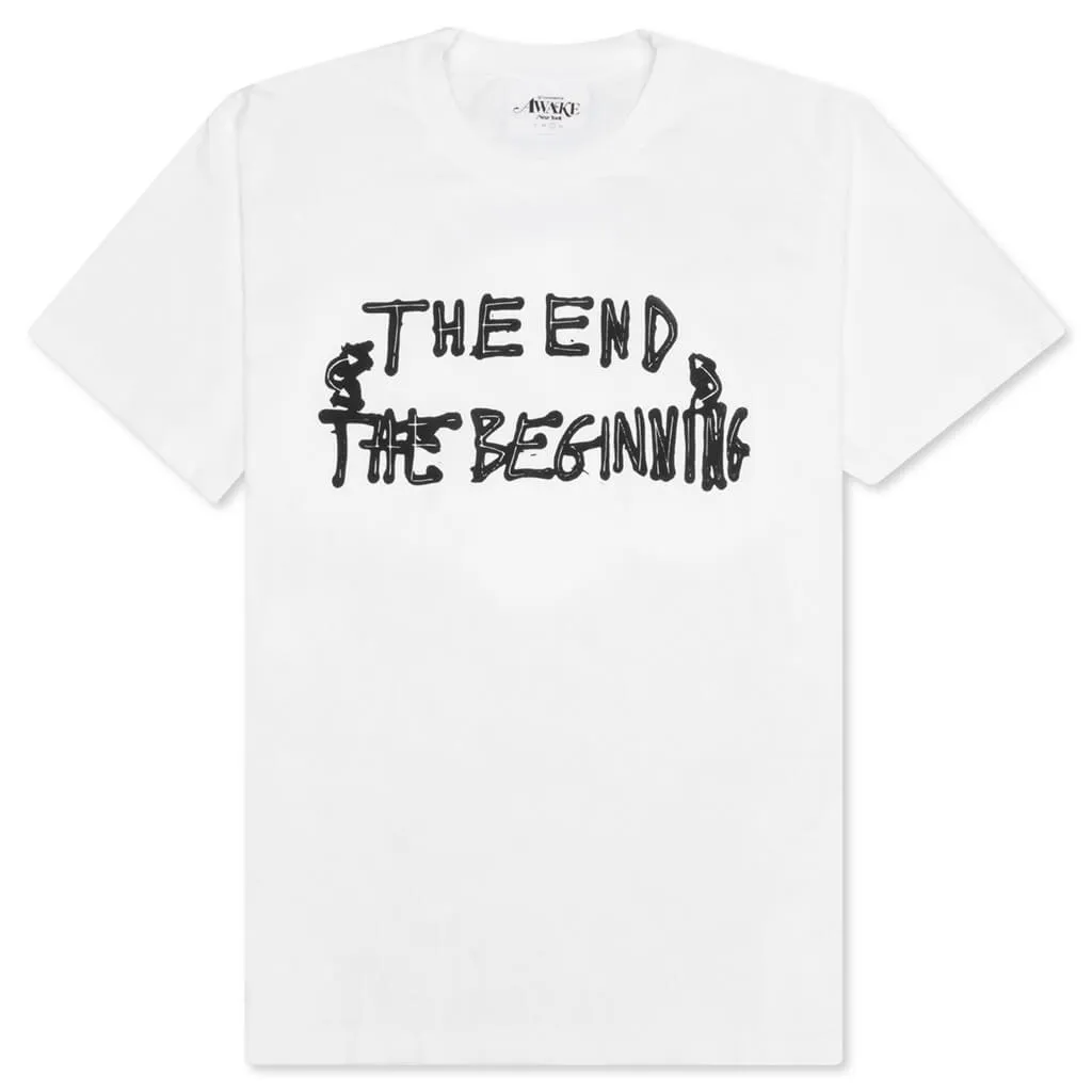 End and Beginning Short Sleeve Tee - White