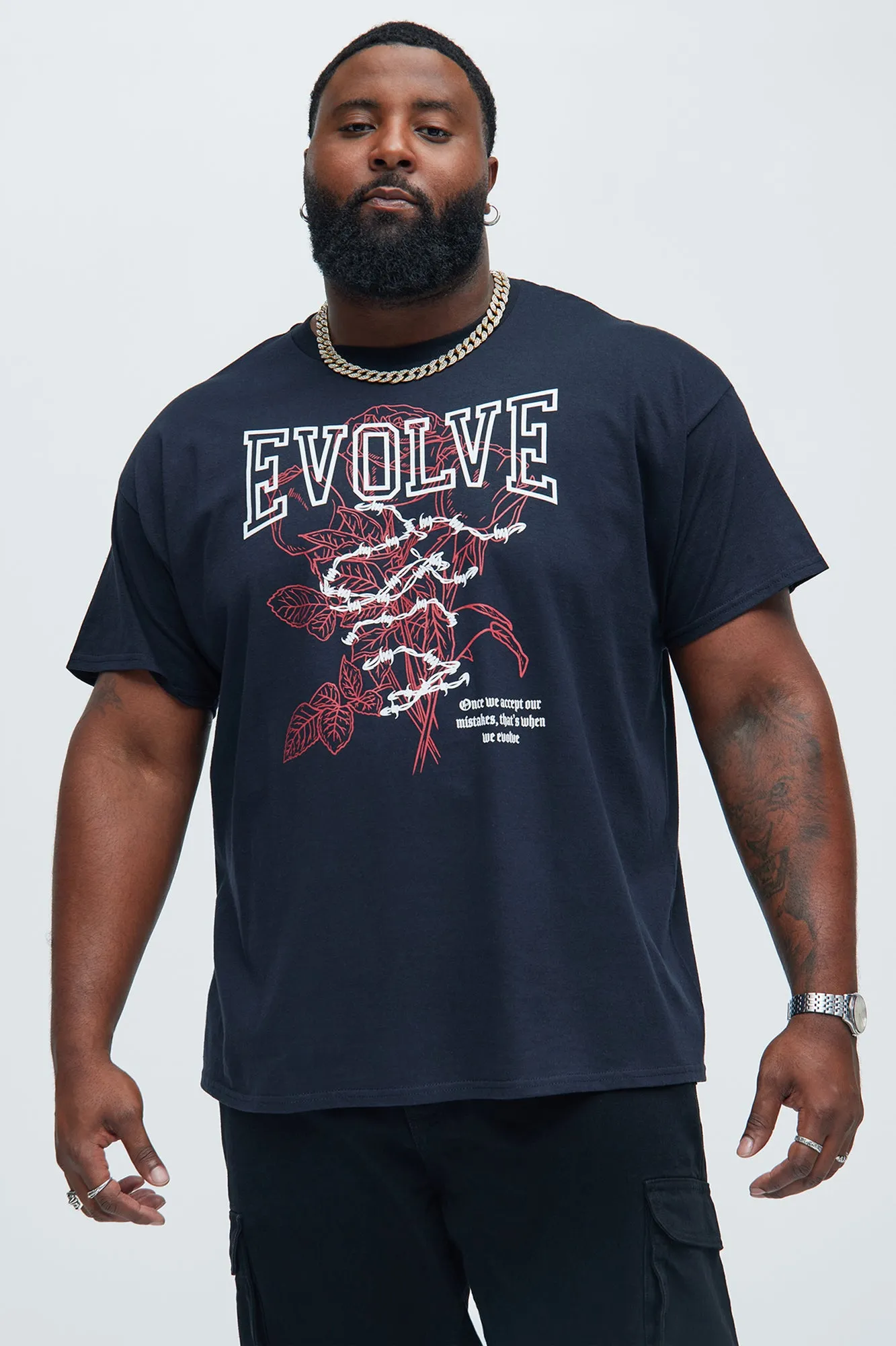 Evolve And Grow Short Sleeve Tee - Black