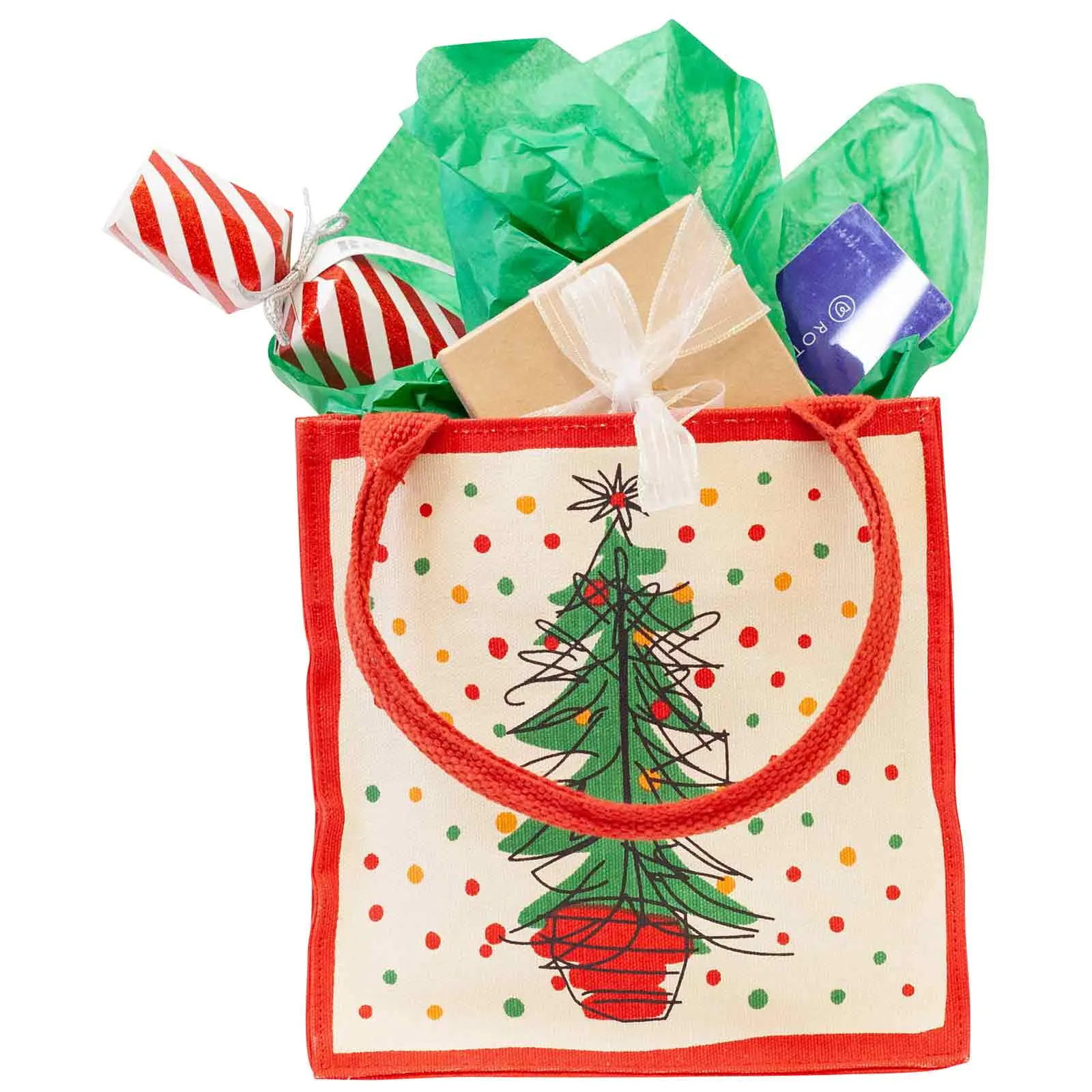 Festive Tree Itsy Bitsy Gift Bag - Reusable & Eco-Friendly