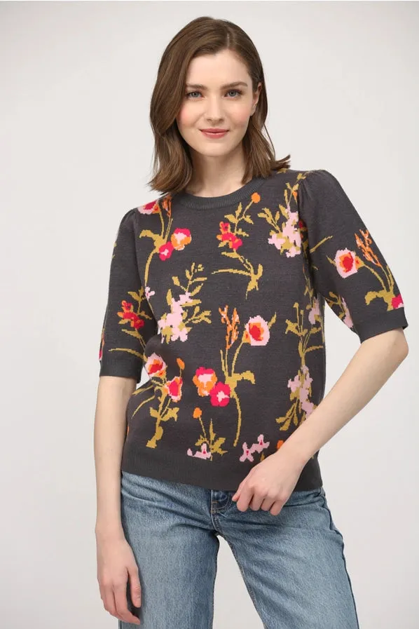 Floral Jacquard Sweater