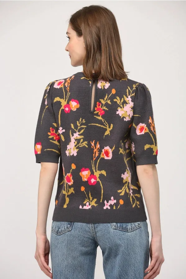 Floral Jacquard Sweater