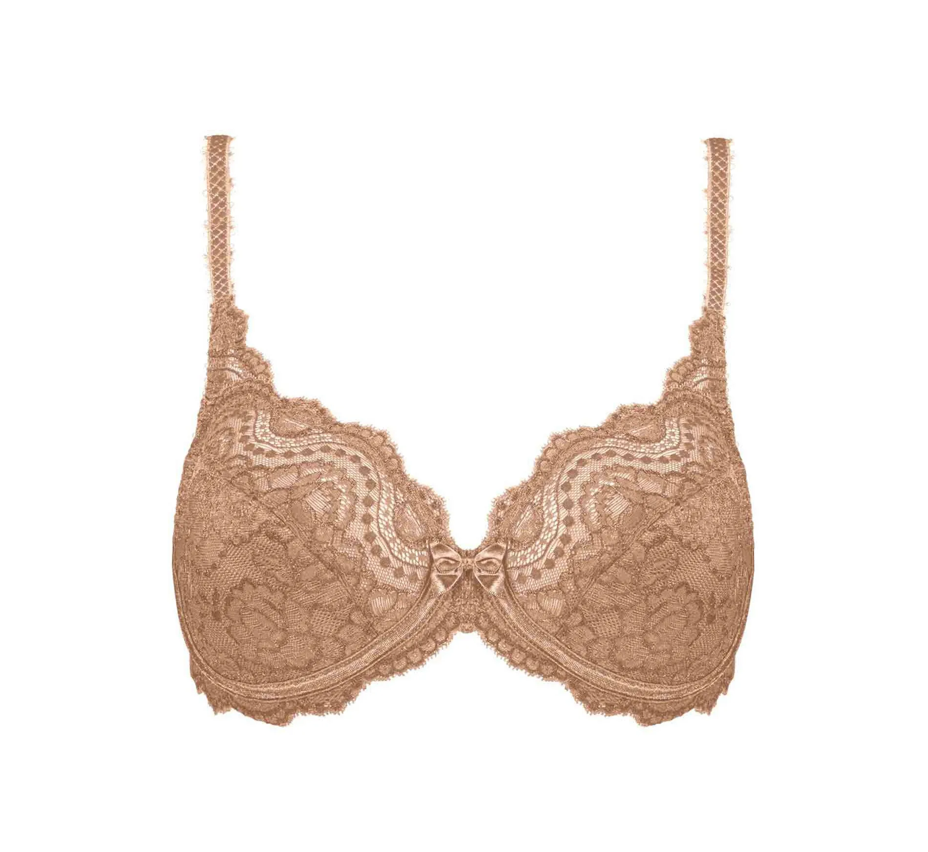 Flower Elegance Underwire Bra - Nude