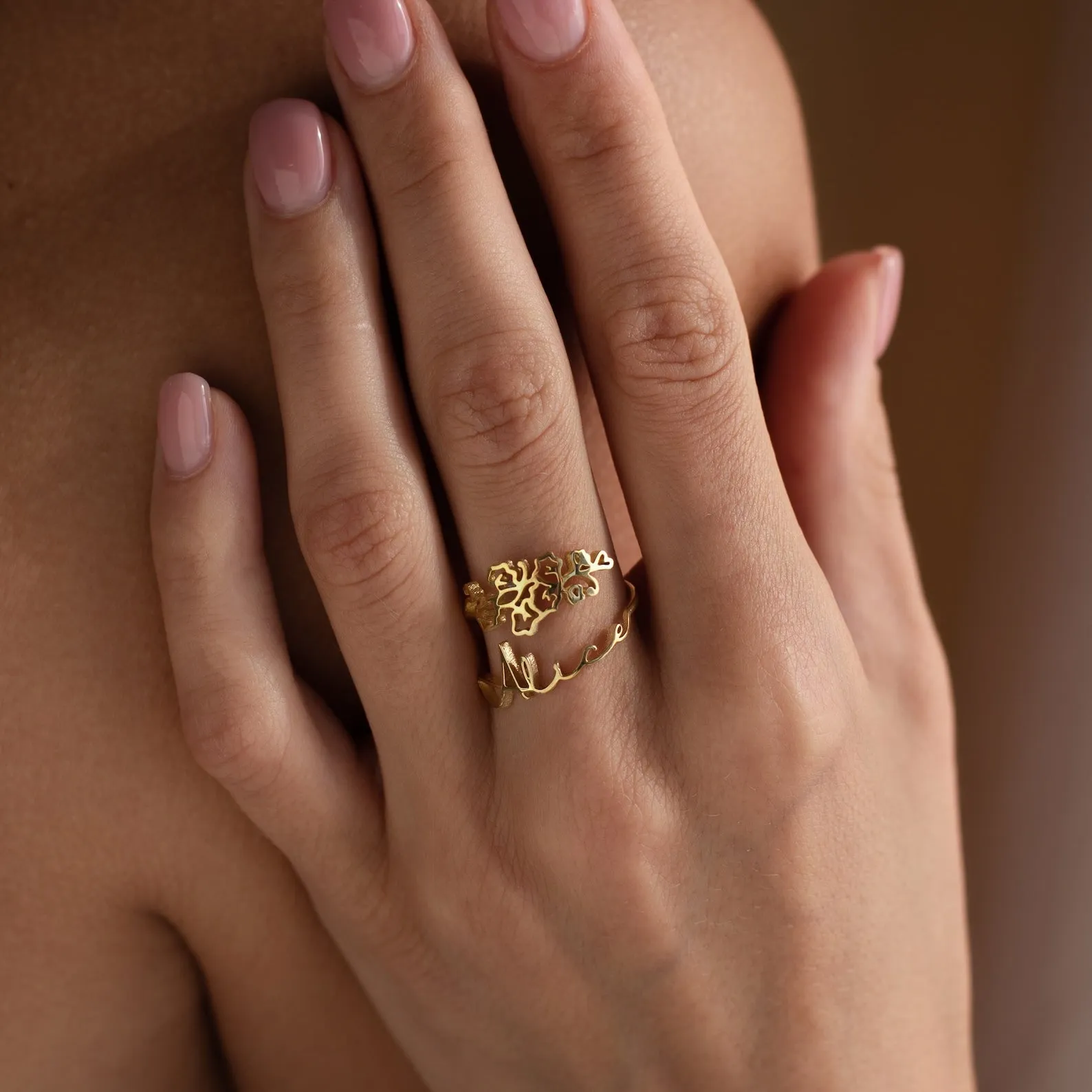 Flower Name Ring