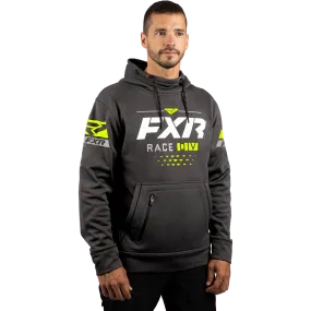 FXR Men's Race Division Tech Pullover Fleece Char Heather/Hi-Vis