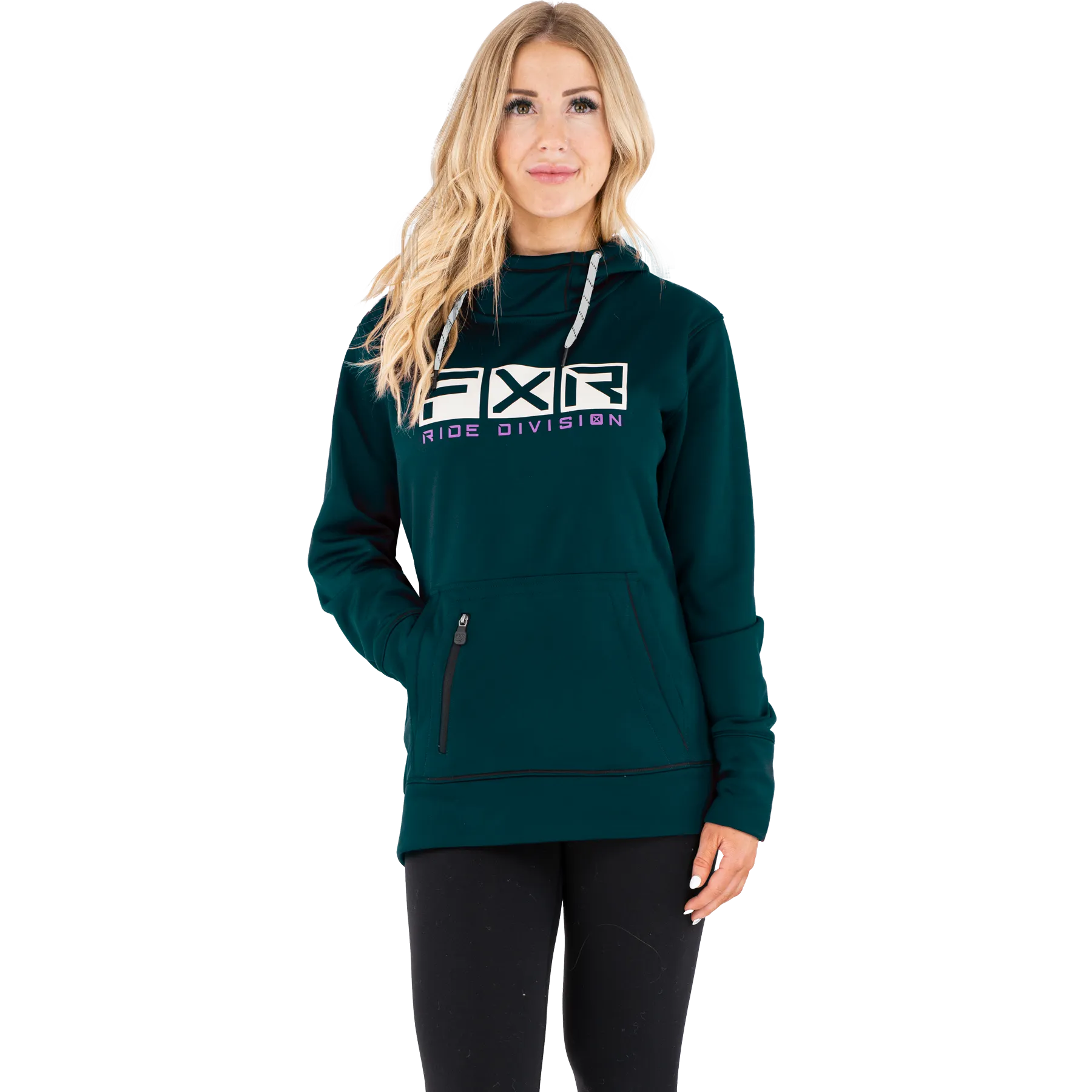 FXR Women's Helium Tech Pullover Fleece Ocean/Bone