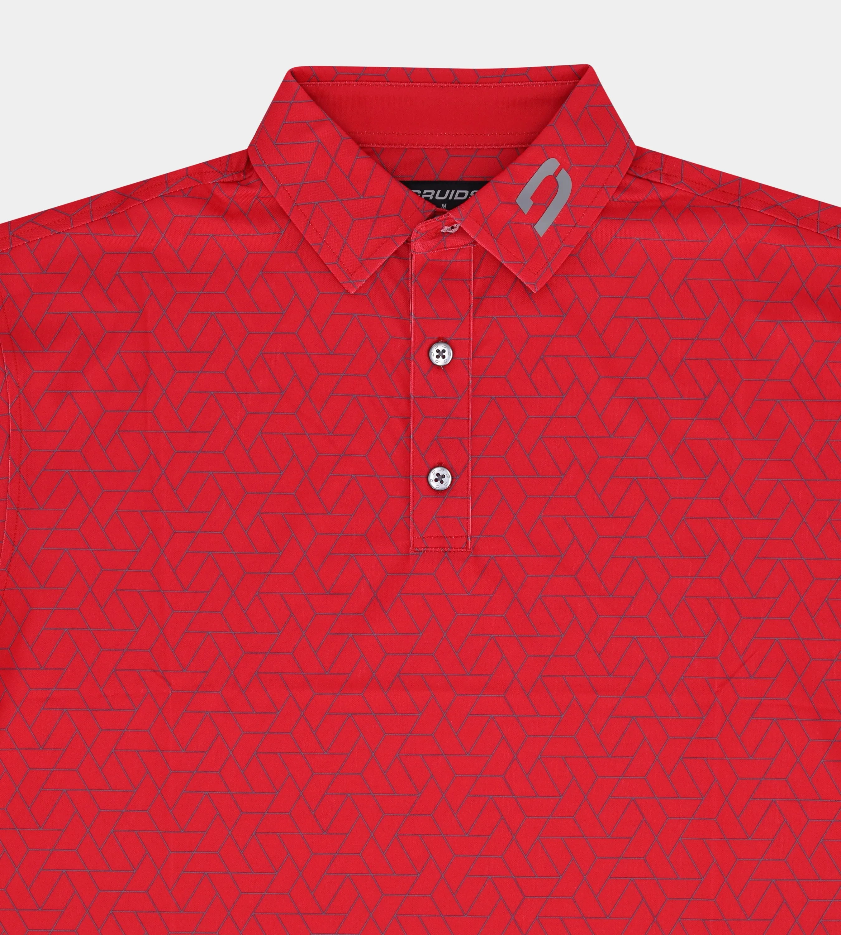 GEOMETRIC POLO - RED