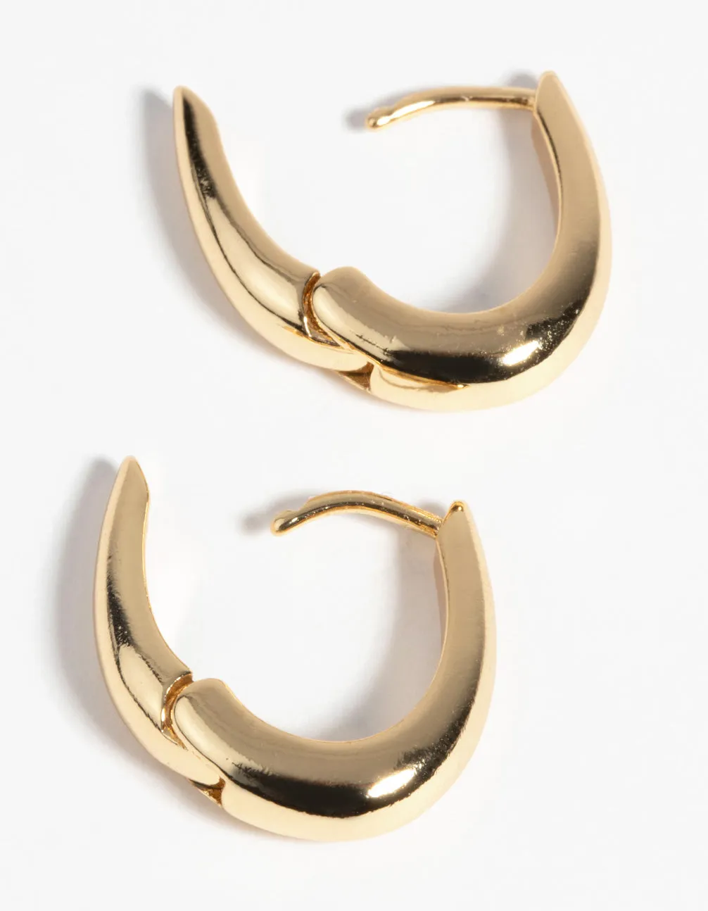 Gold Plated Small Huggie Hoop Earrings