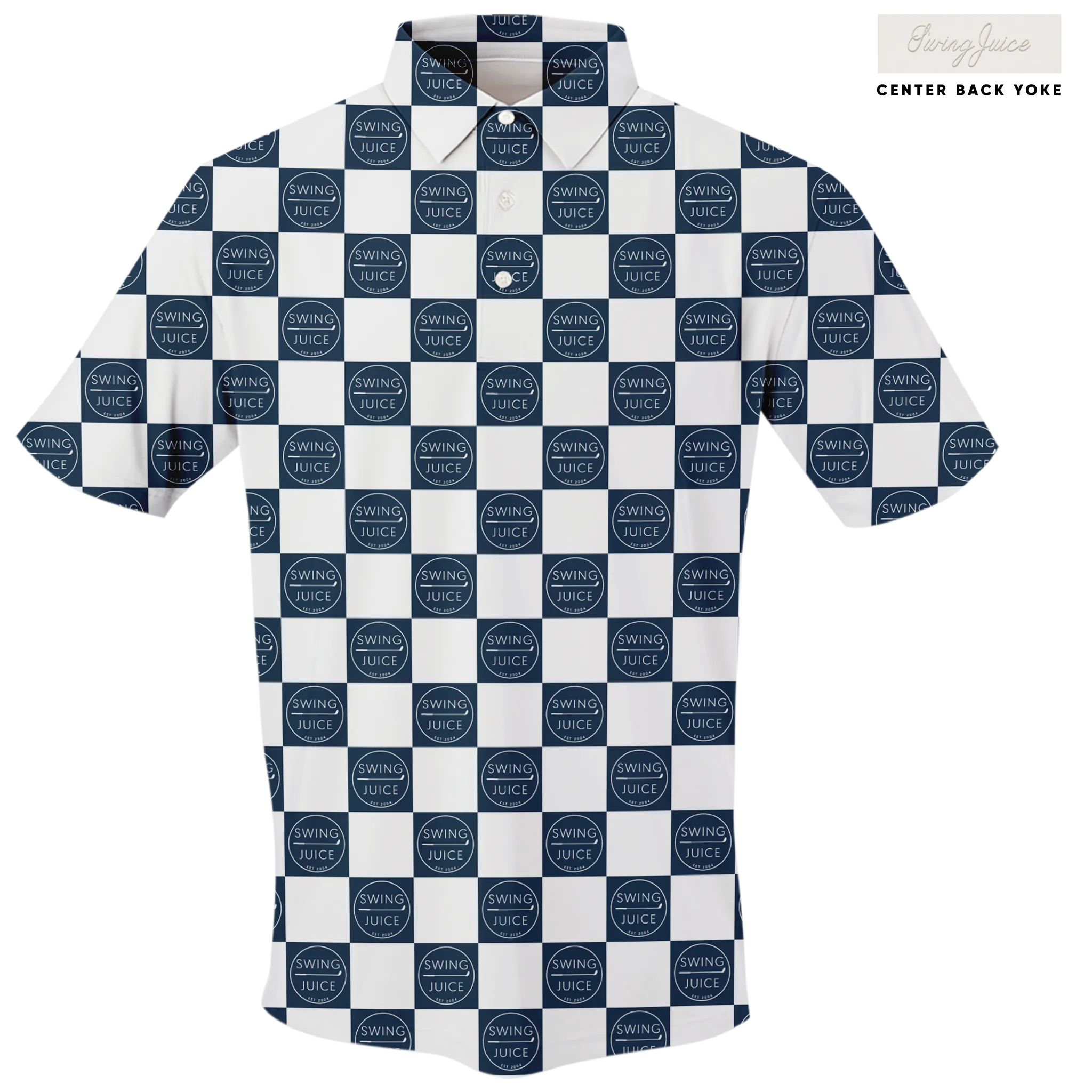 Golf SJ Checkerboard Men's Polo