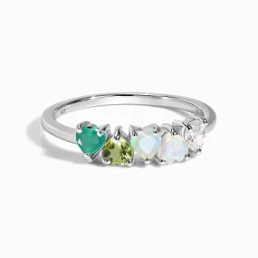 Green Gradient Multigem Ring - Crush On You