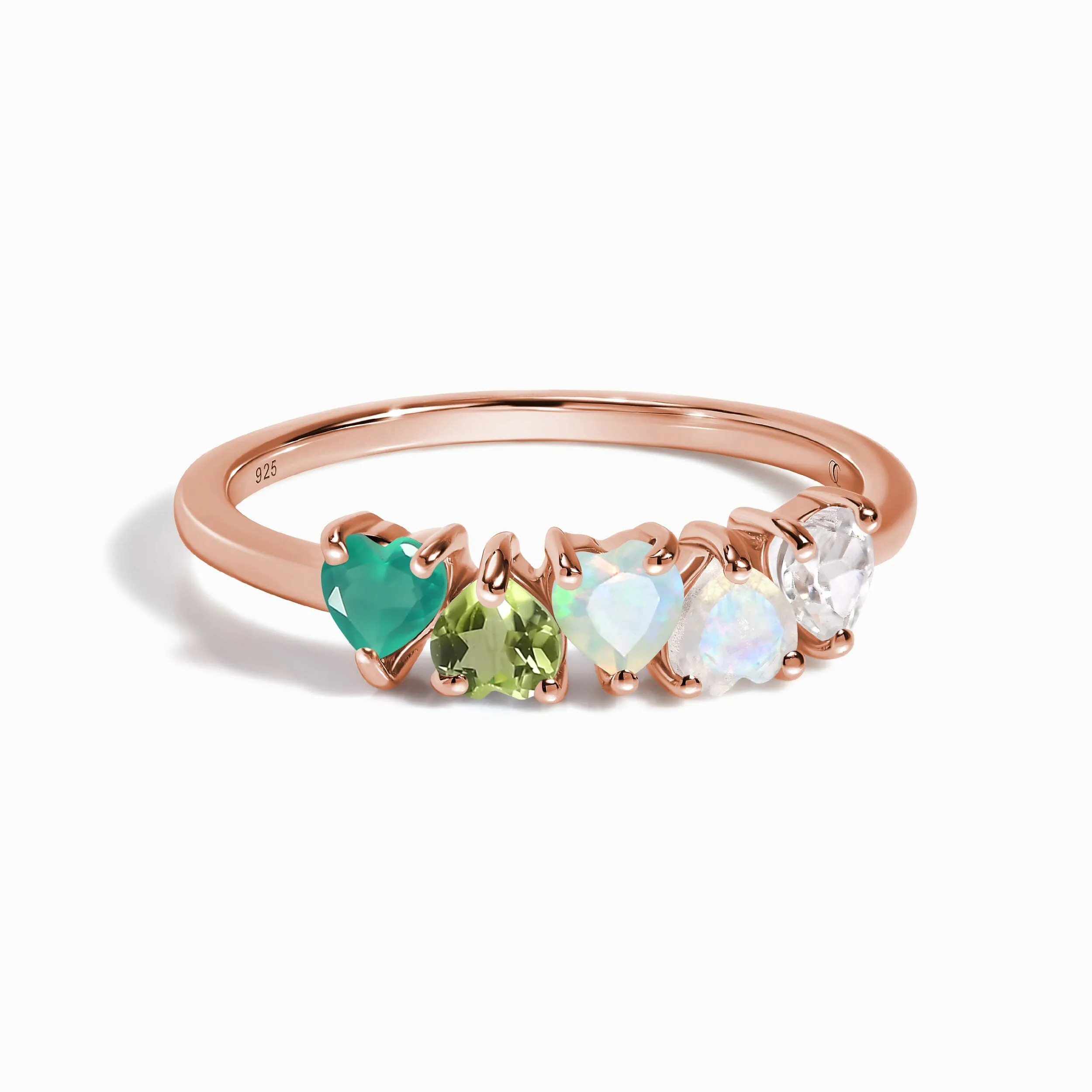 Green Gradient Multigem Ring - Crush On You