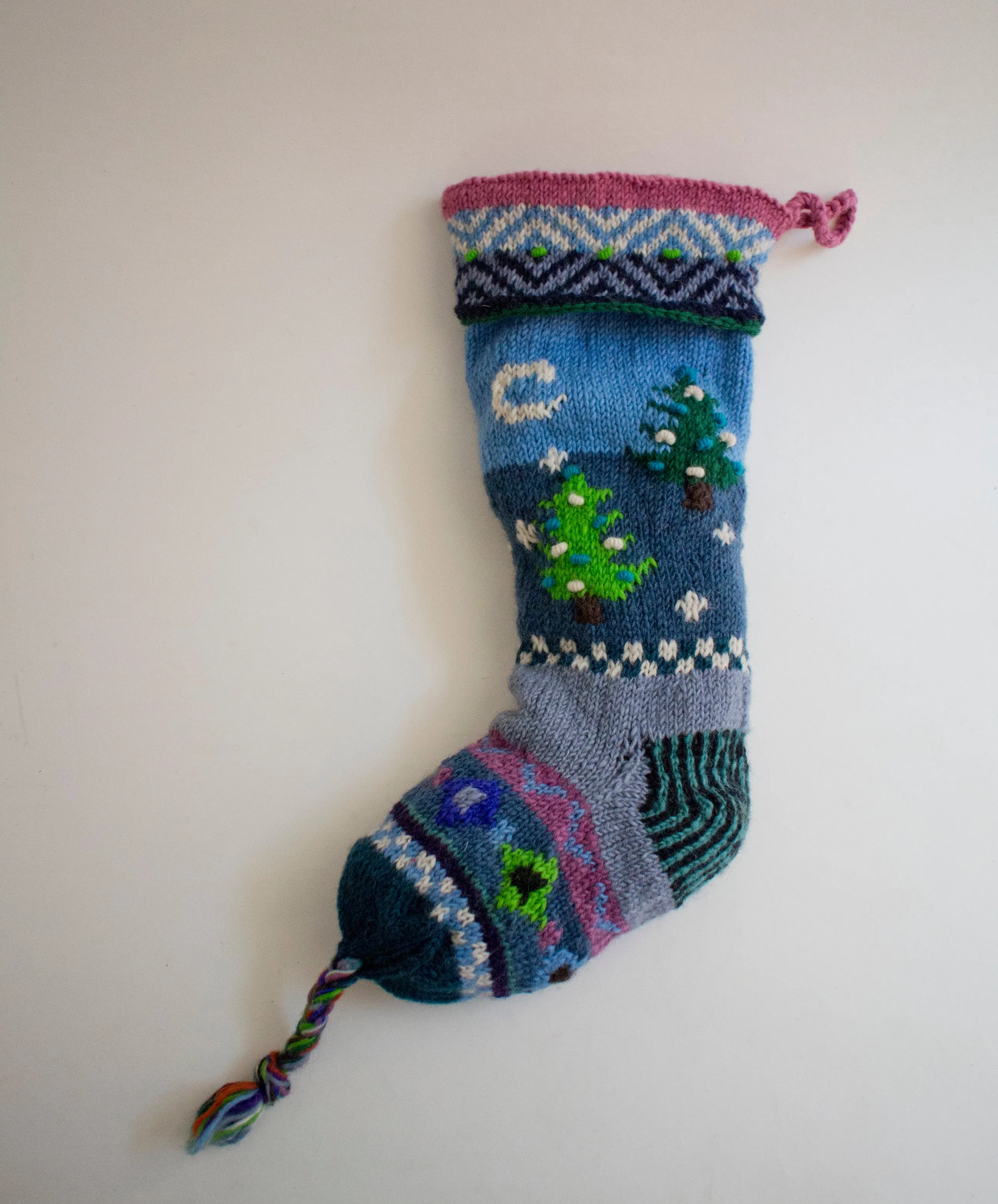 Hand Knit Old World Stockings - Holiday