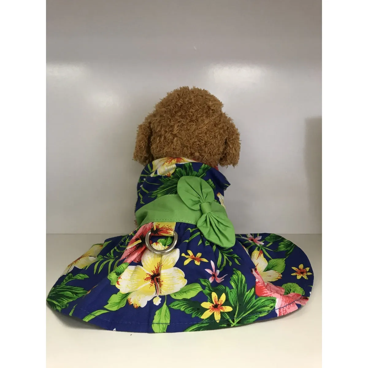 Hawaiian Dress for Dog | Blue Floral Dress