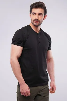 Henley T-Shirt - Black