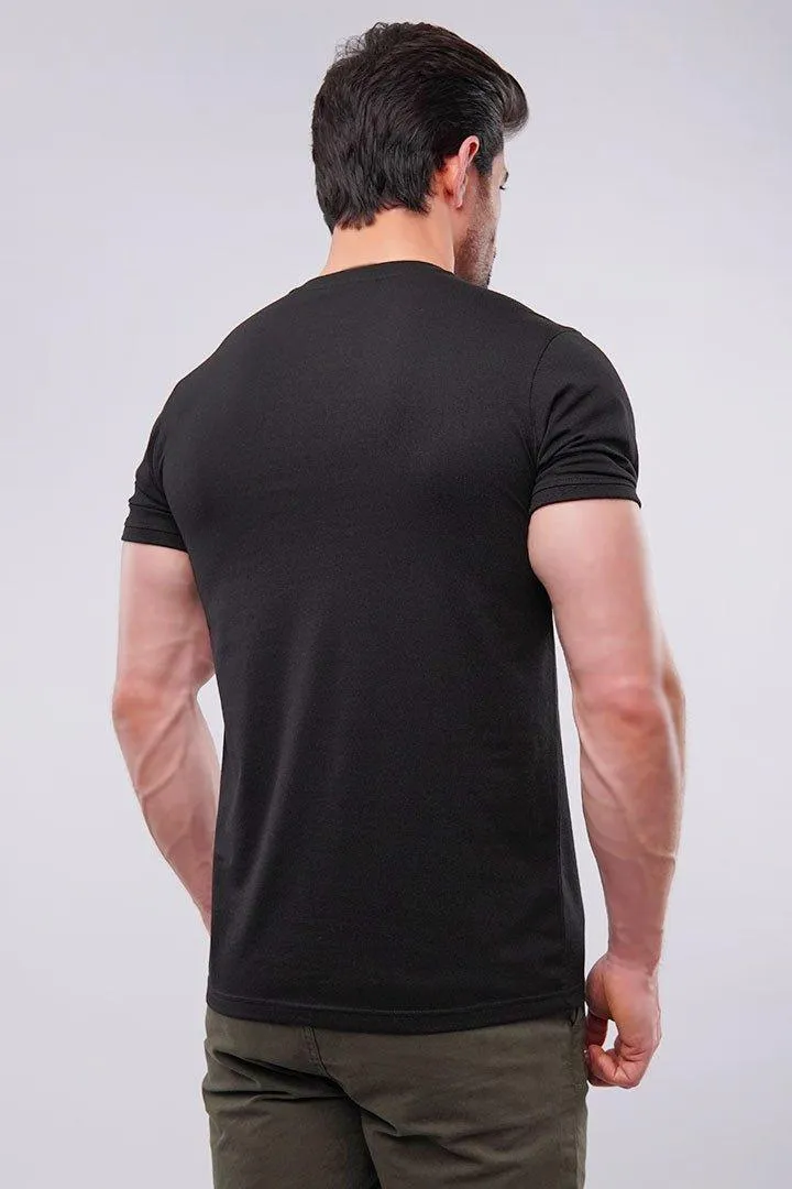 Henley T-Shirt - Black