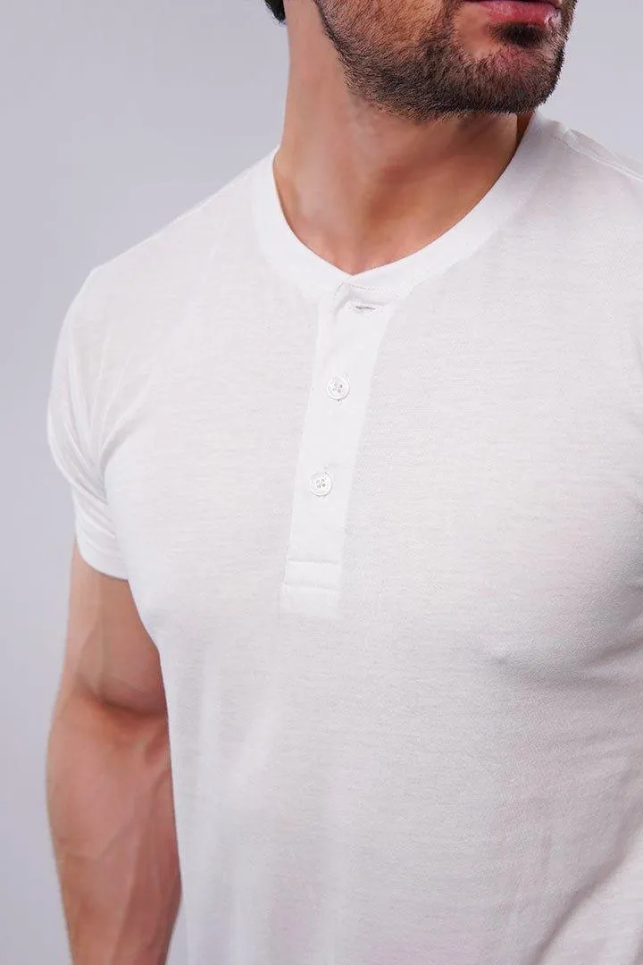 Henley T-Shirt - White