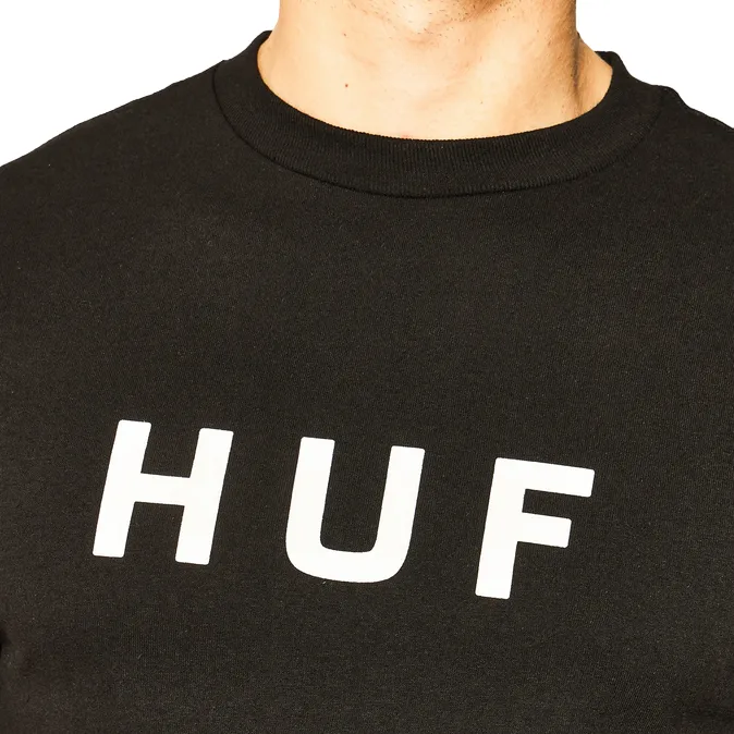 HUF men's short sleeve t-shirt OG LOGO TS00508 black 