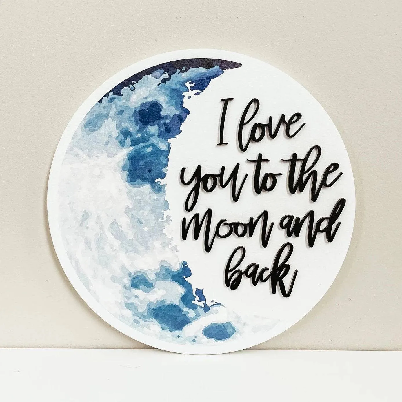 I Love You To the Moon and Back | Wooden Sign