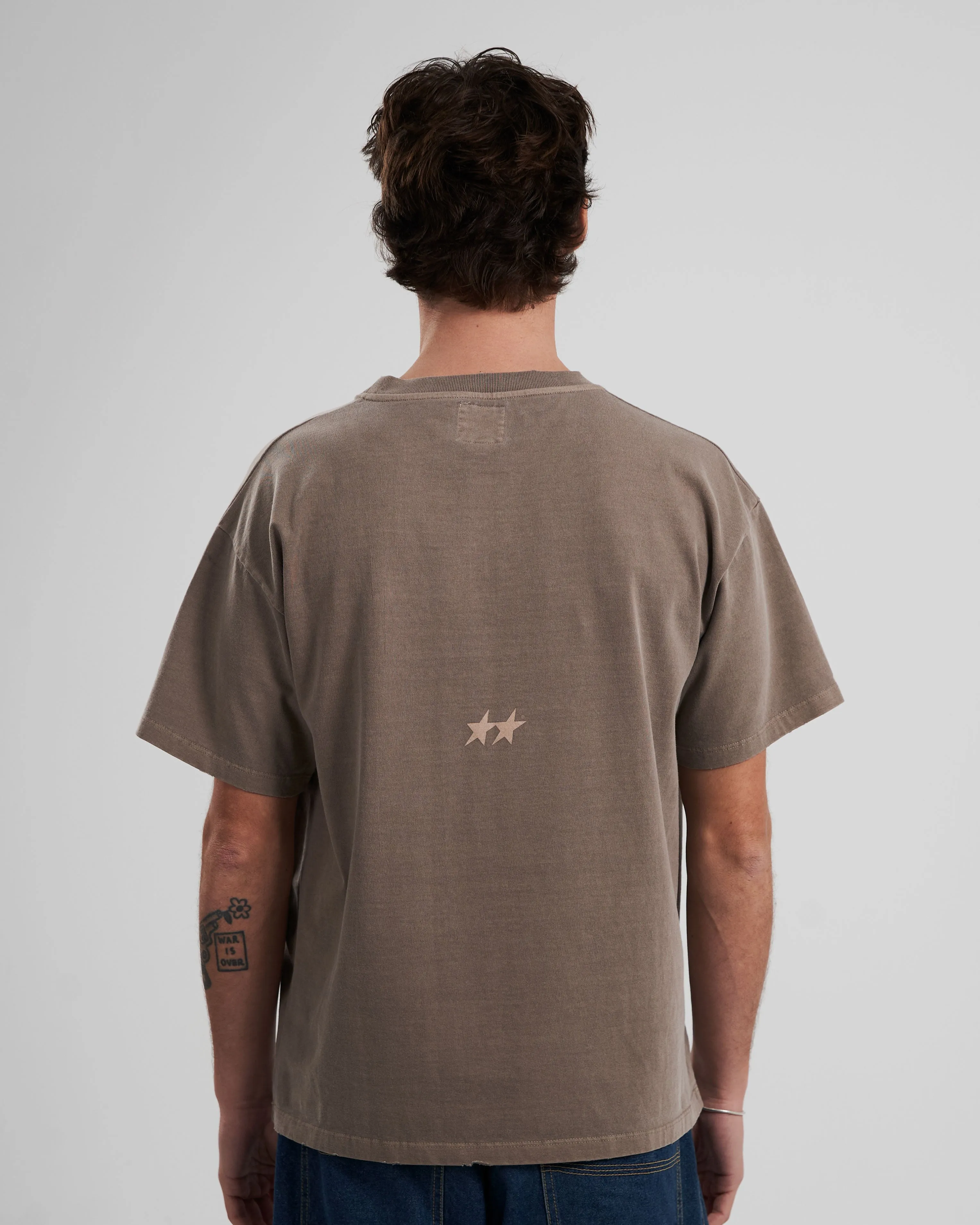 Icon Washed Soft Brown T-Shirt