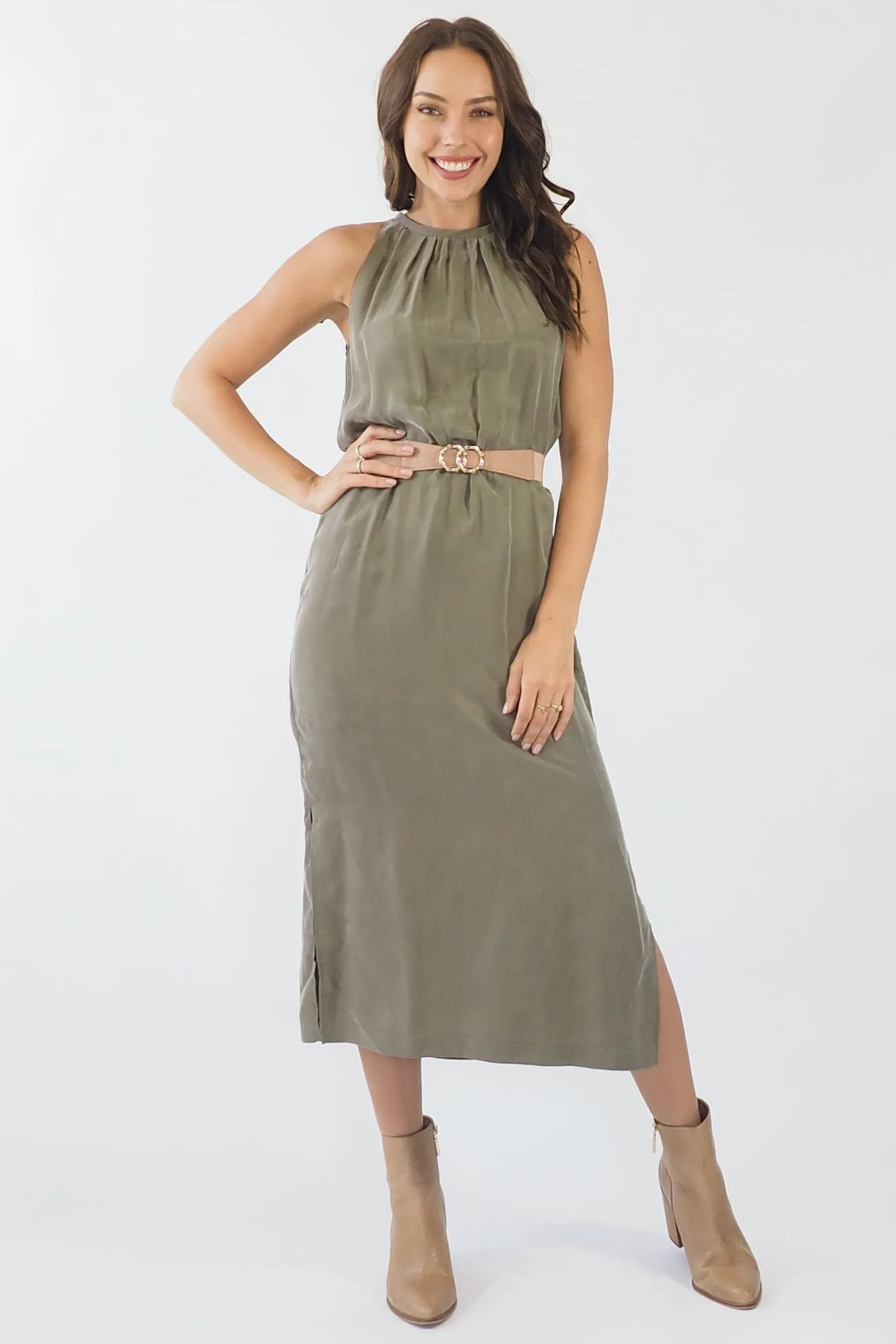 Isla Dress - Khaki