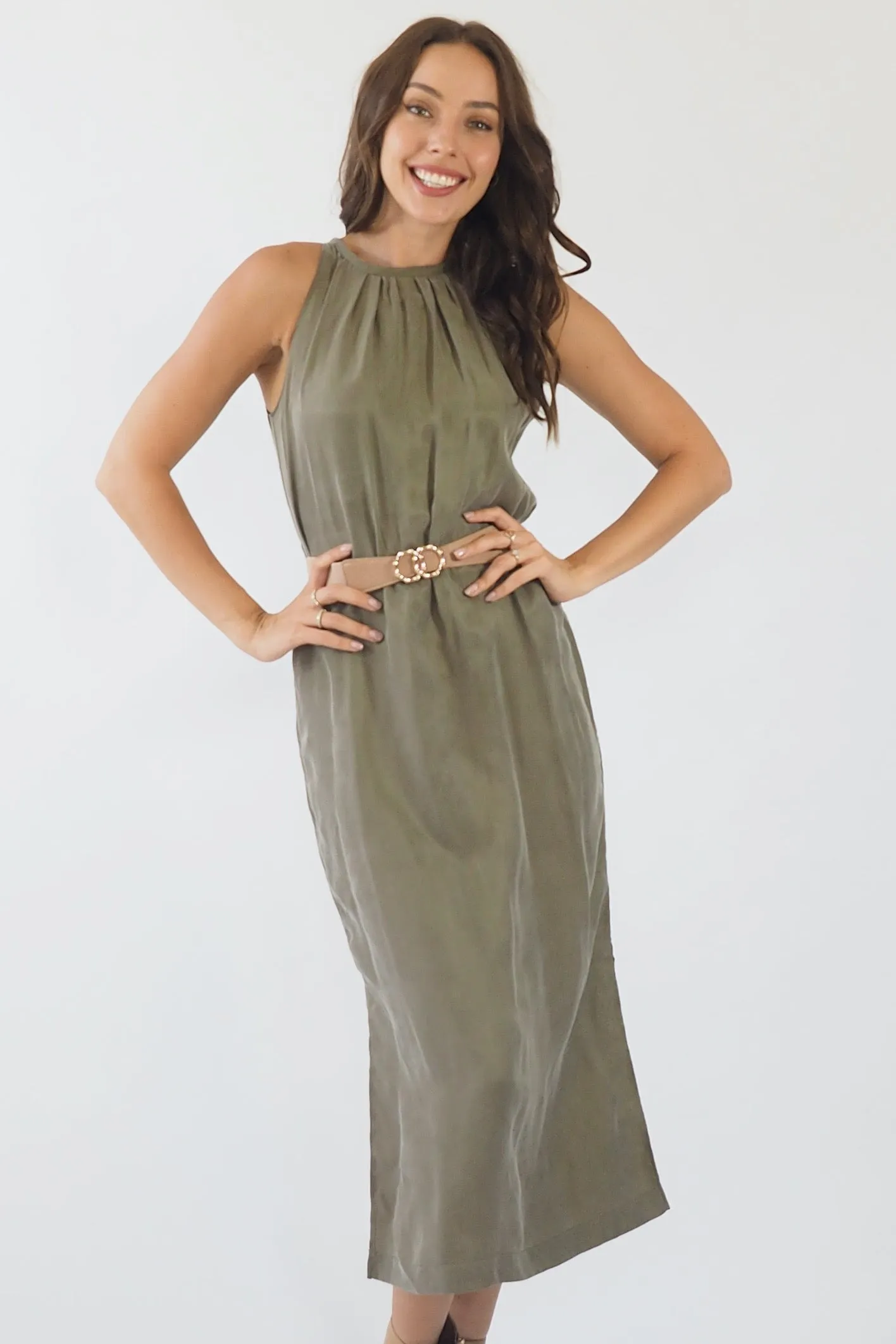 Isla Dress - Khaki