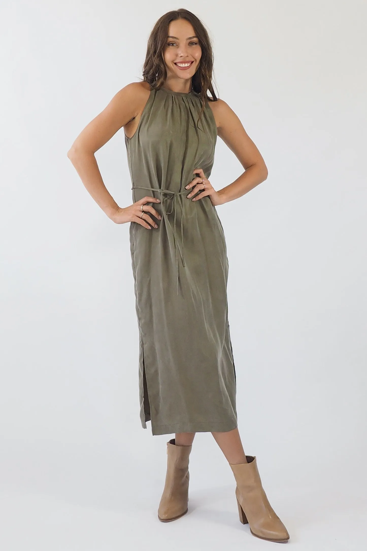 Isla Dress - Khaki