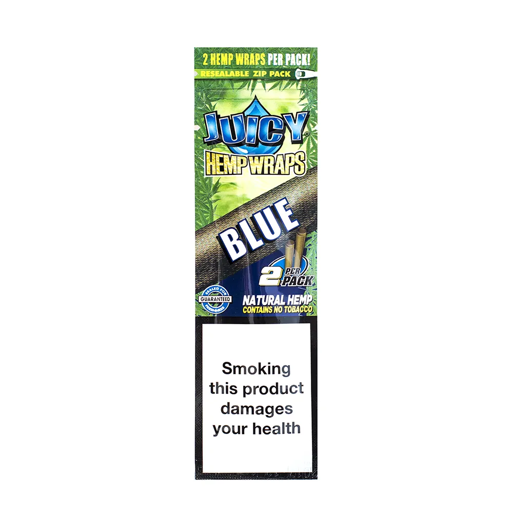 JJs HEMP WRAPS BLUE 2x NO TOBACCO