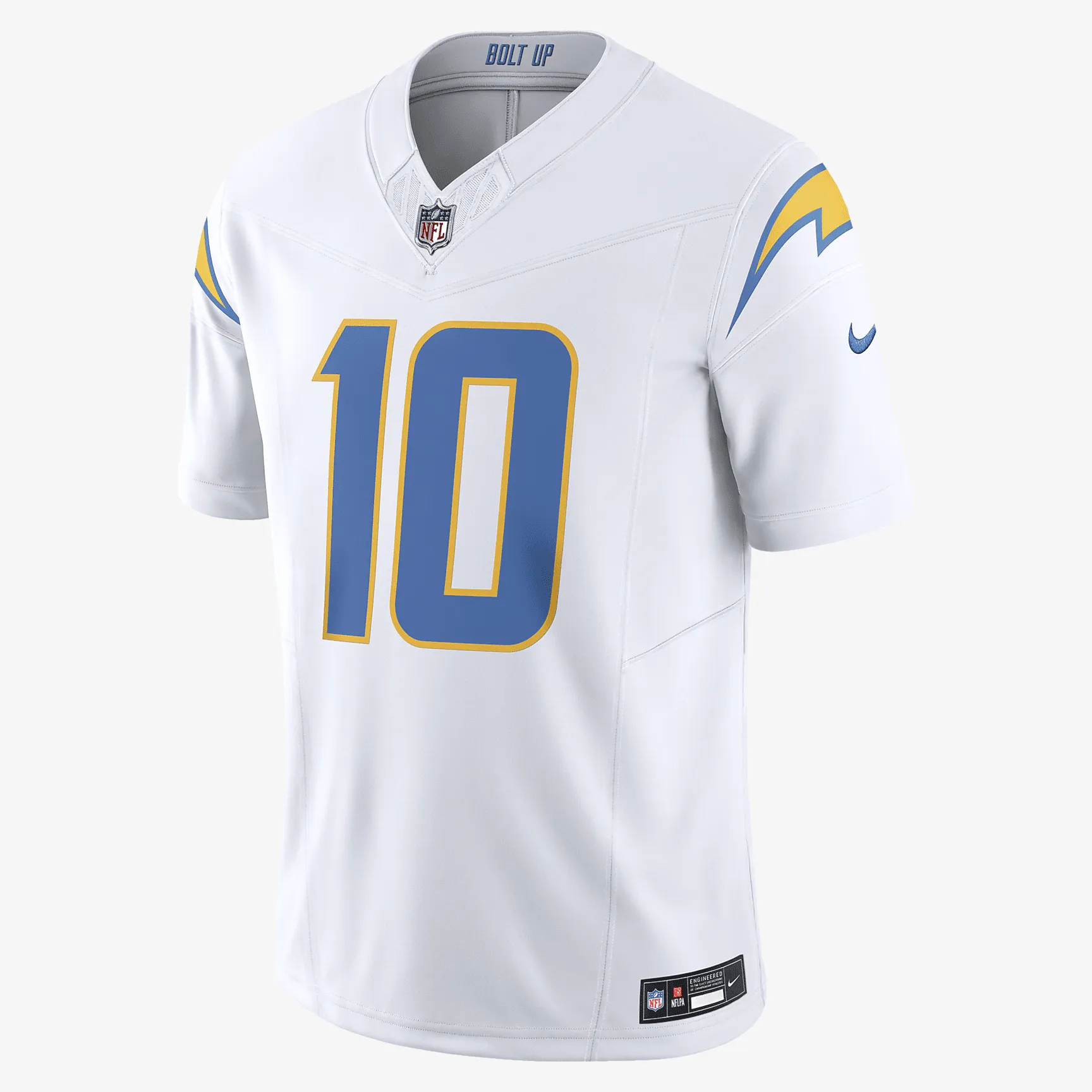 Justin Herbert Los Angeles Chargers Men's Nike Dri-FIT NFL Limited Football Jersey - White