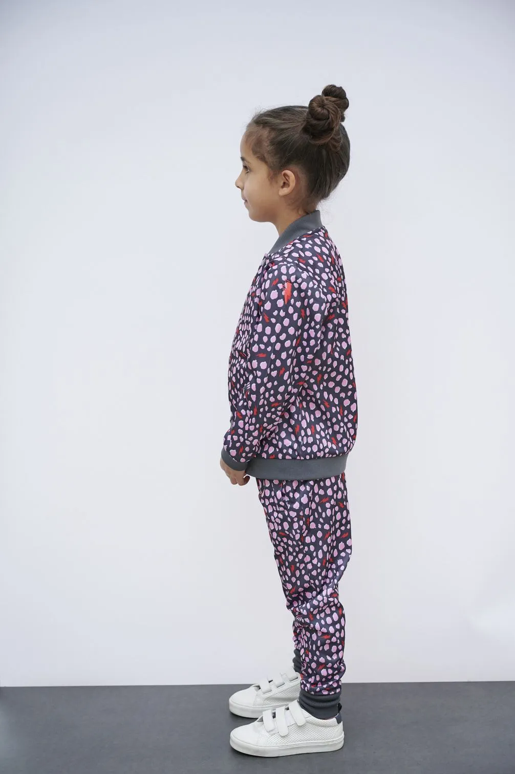 Kids Retro Tracksuit Bottoms - Pink