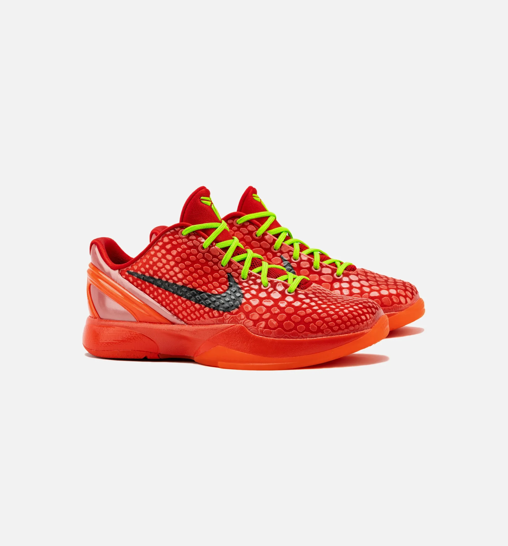 Kobe VI Protro Reverse Grade School Basketball Shoe - Bright Crimson/Black/Electric Green Limit One Per Customer