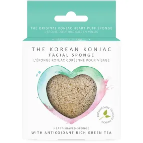 Konjac Heart Puff - Green Tea