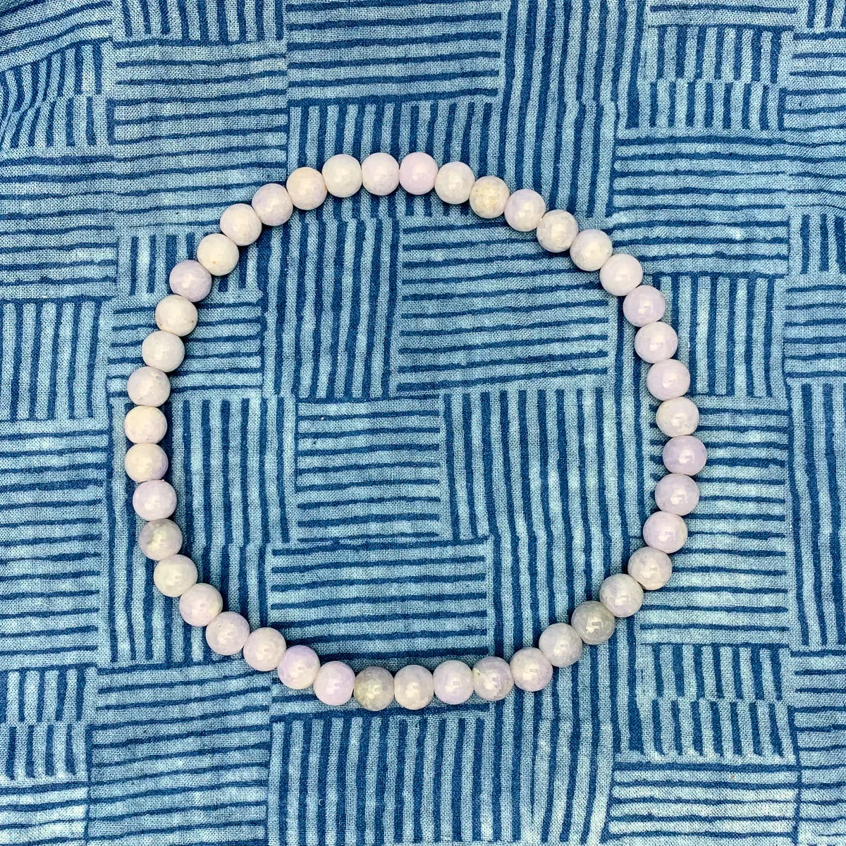 Lavender Jadeite 10mm Stretch Wrap Bracelet