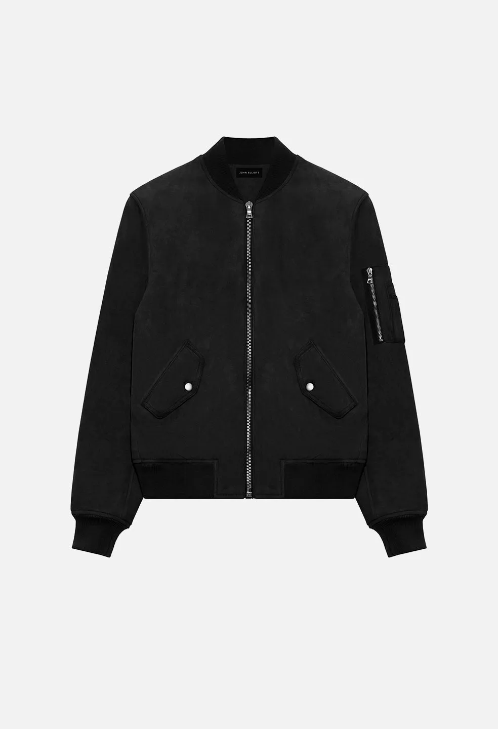 Leather Bogota Bomber / Black Suede