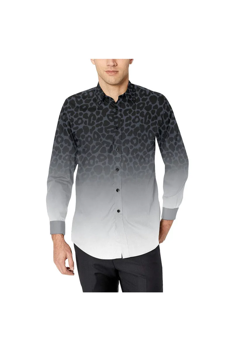 Leopard Ombré Men's Casual Dress Shirt