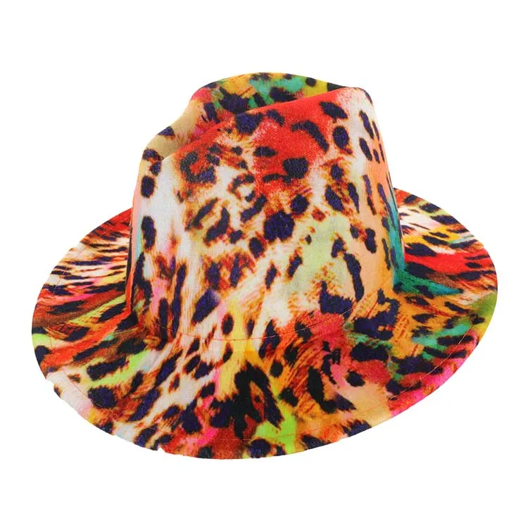 Leopard Patterned Panama Hat