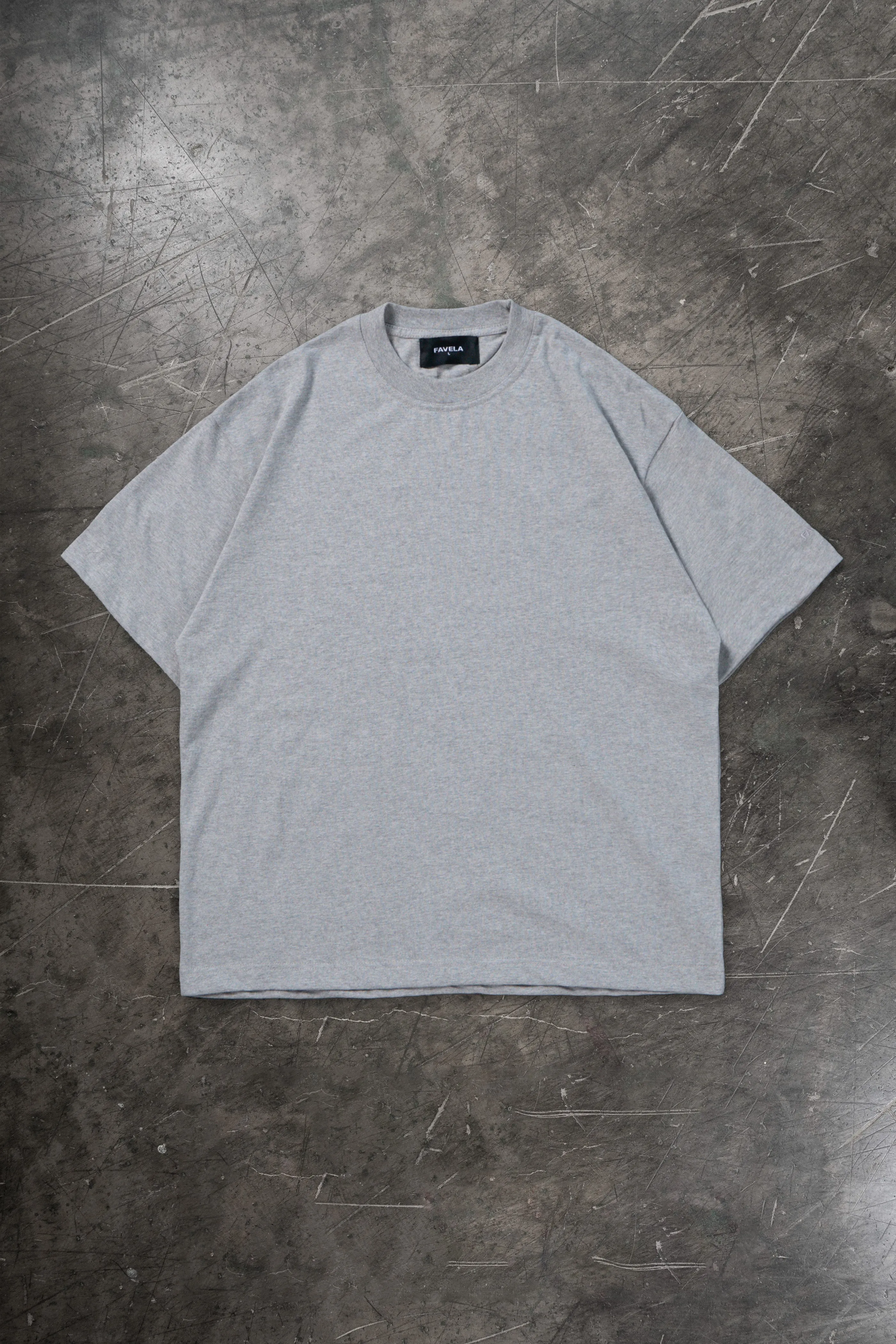 LIGHT GREY MELANGE T-SHIRT