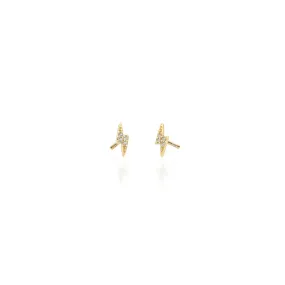 Lightning Bolt Pave Earring