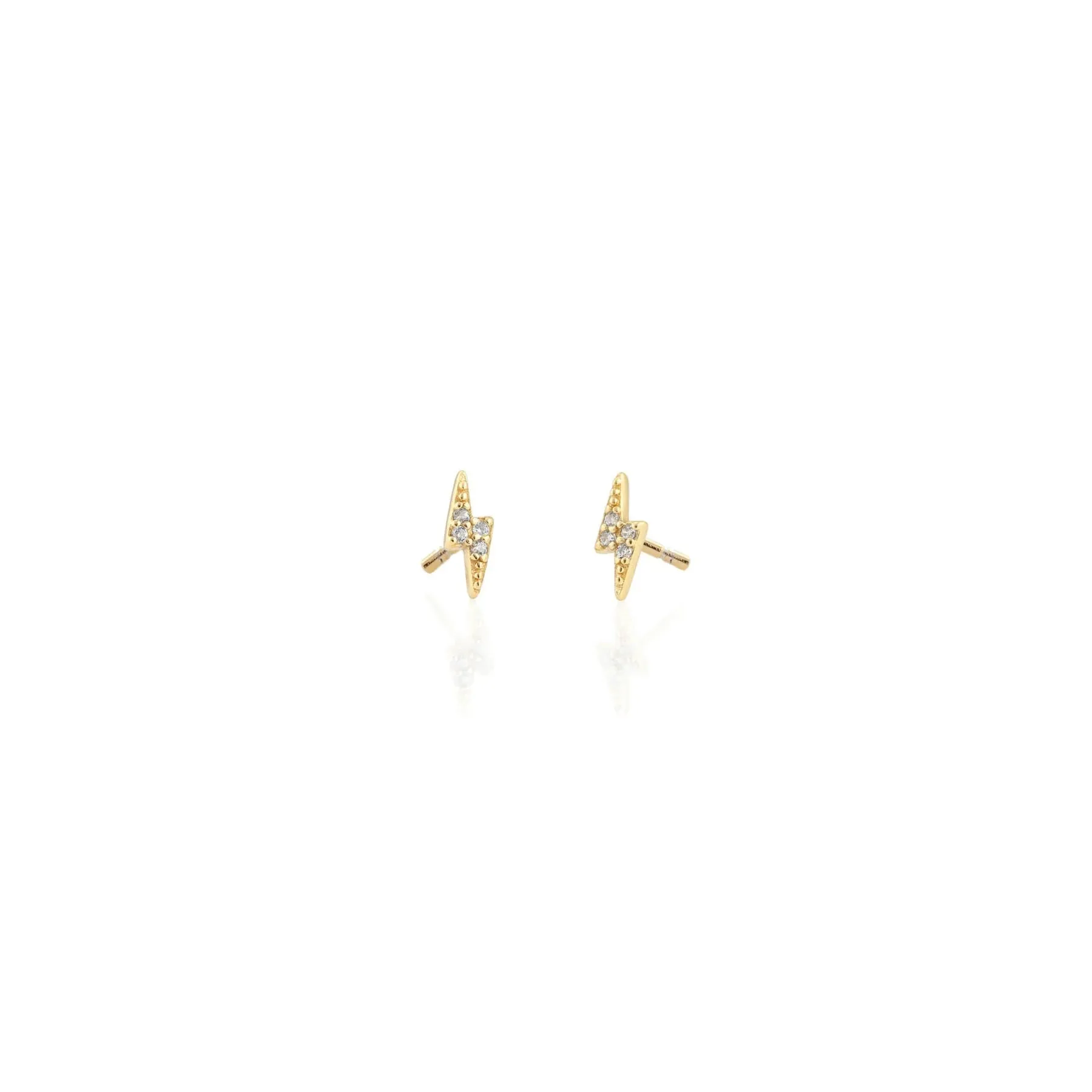 Lightning Bolt Pave Earring