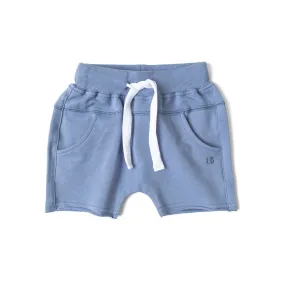 Little Bipsy Raw Edge Hem Harem Short - Sky Blue