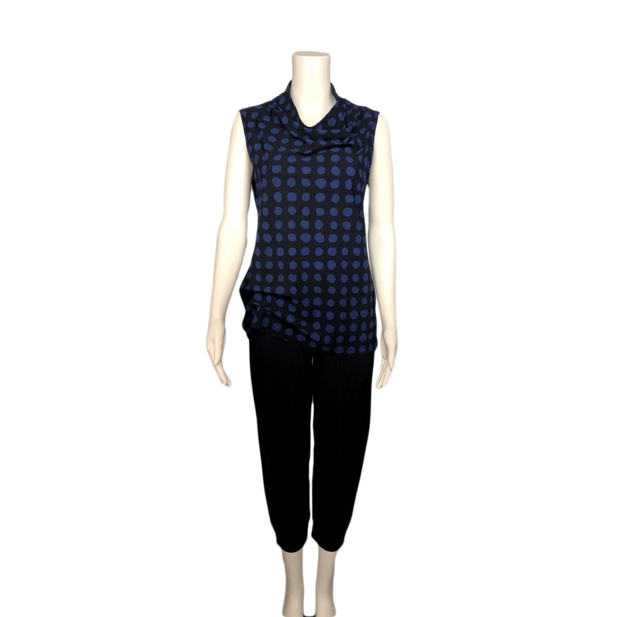 Liza Top in Azul Luca Dot by Porto